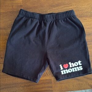 Danny Duncan Black Shorts with I ❤️ Hot Moms Design